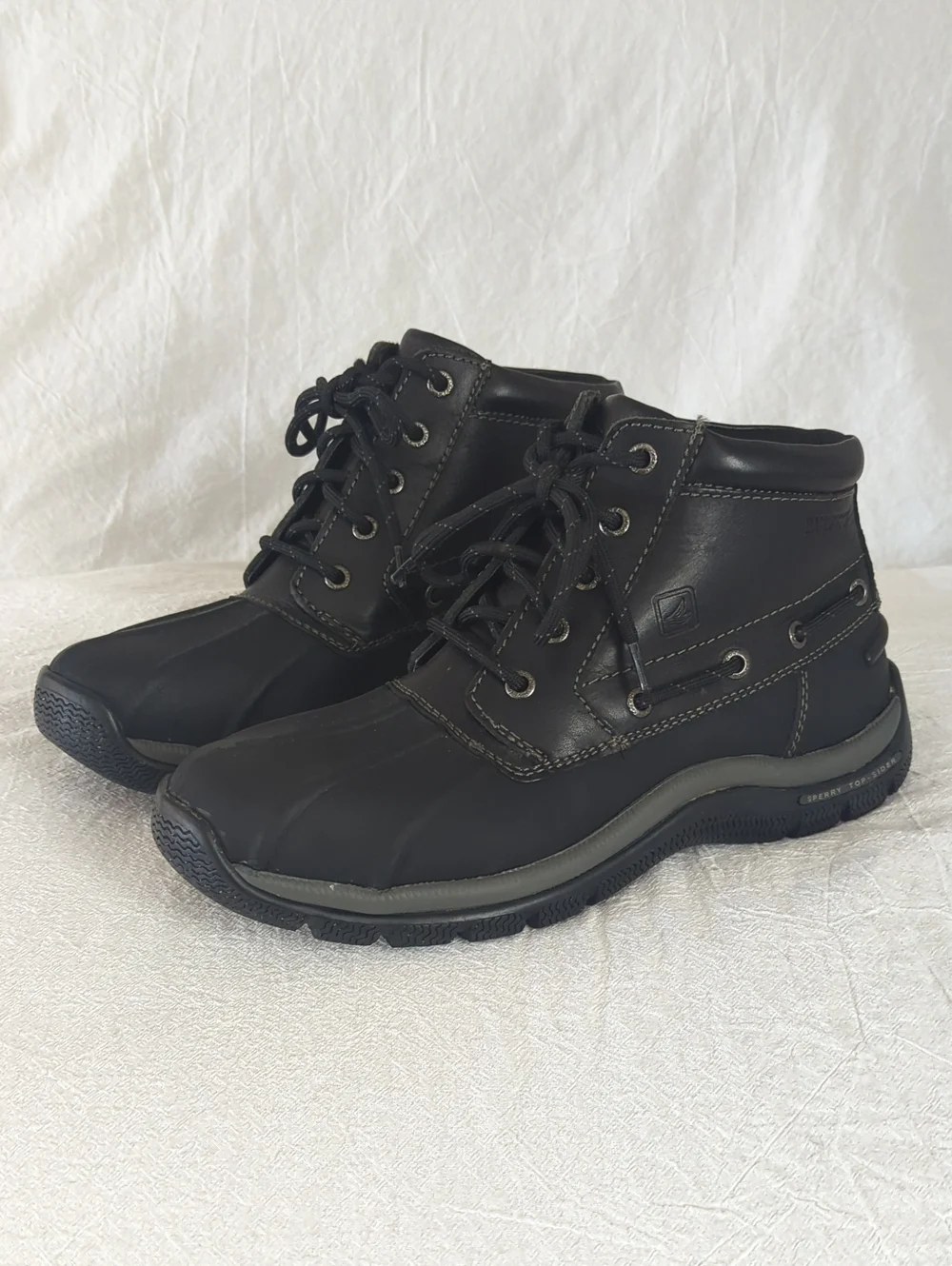 Sperry Top-Sider Men's Glacier Waterproof Duck Boots Black Size 9M STS10959